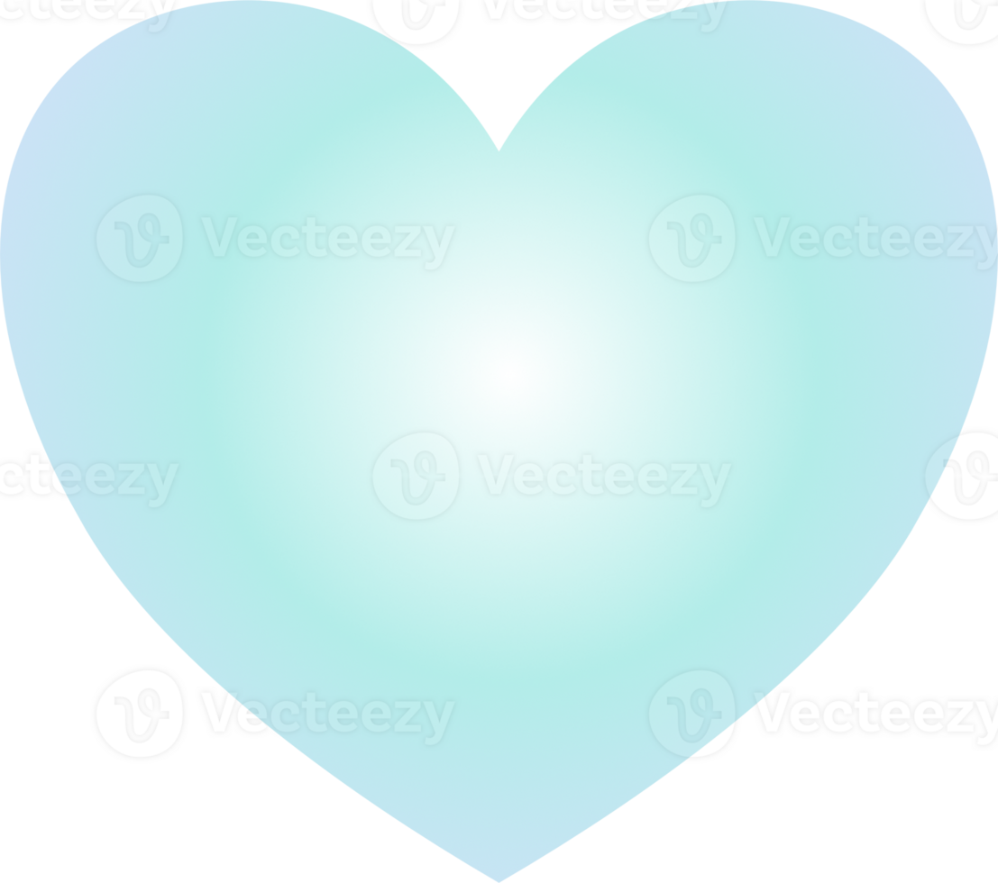 Y2k gradient heart png