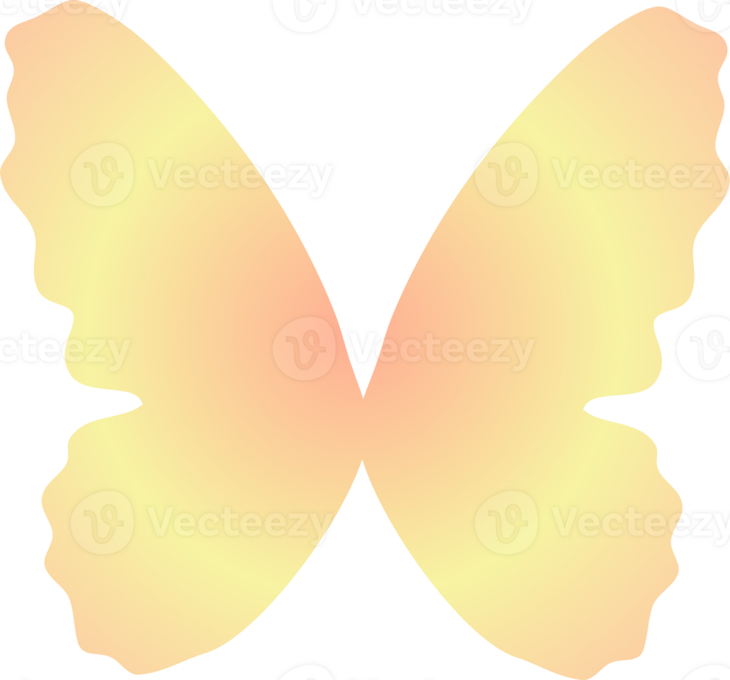 y2k gradient butterfly png