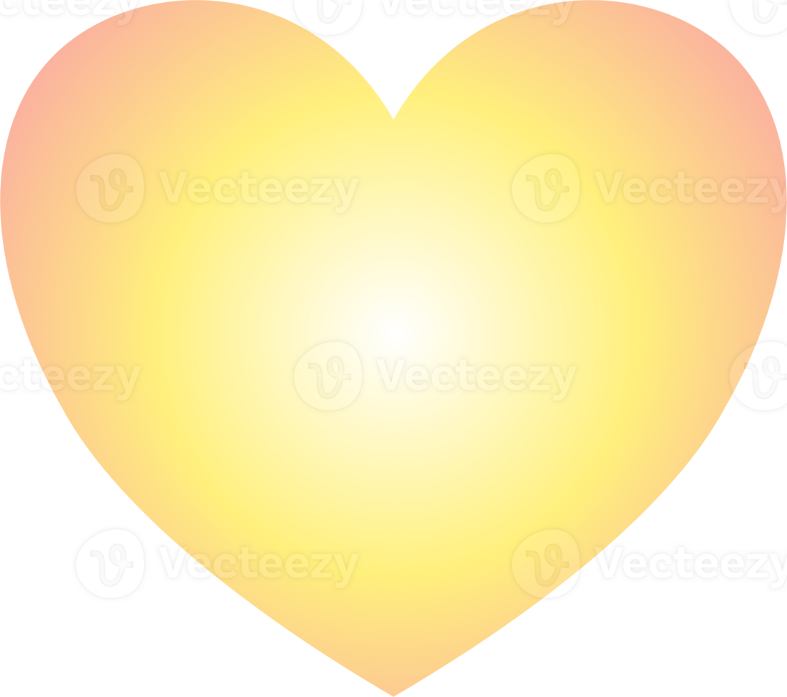 Y2k gradient heart png
