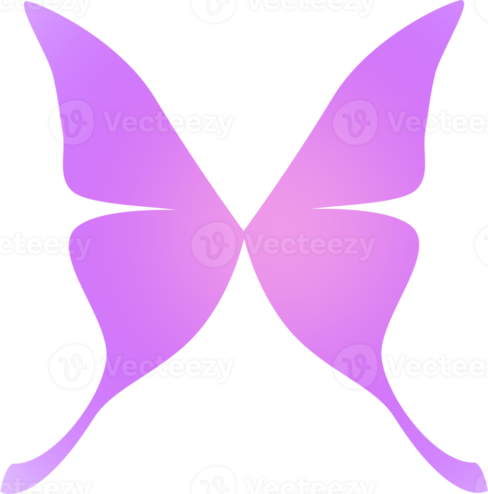 y2k gradient butterfly png