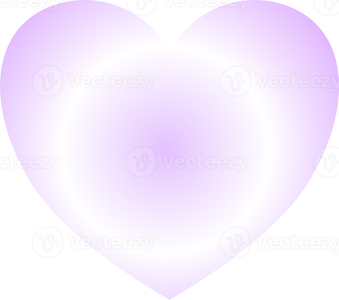 Y2k gradient heart png