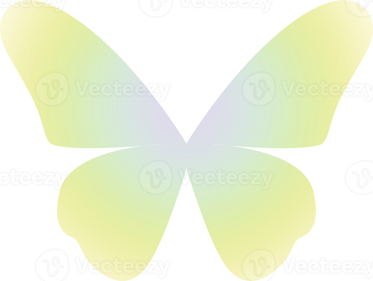 y2k gradient butterfly png
