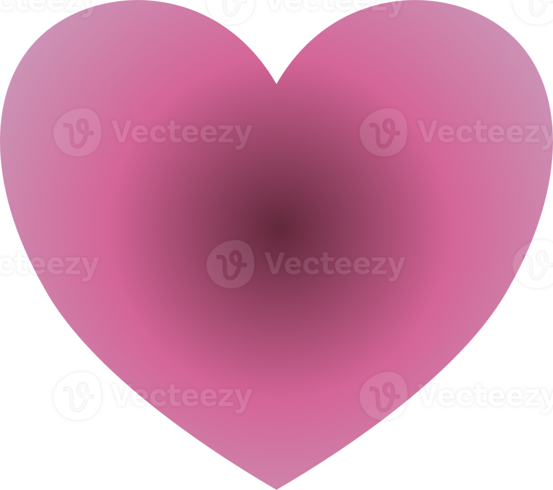 Y2k gradient heart png