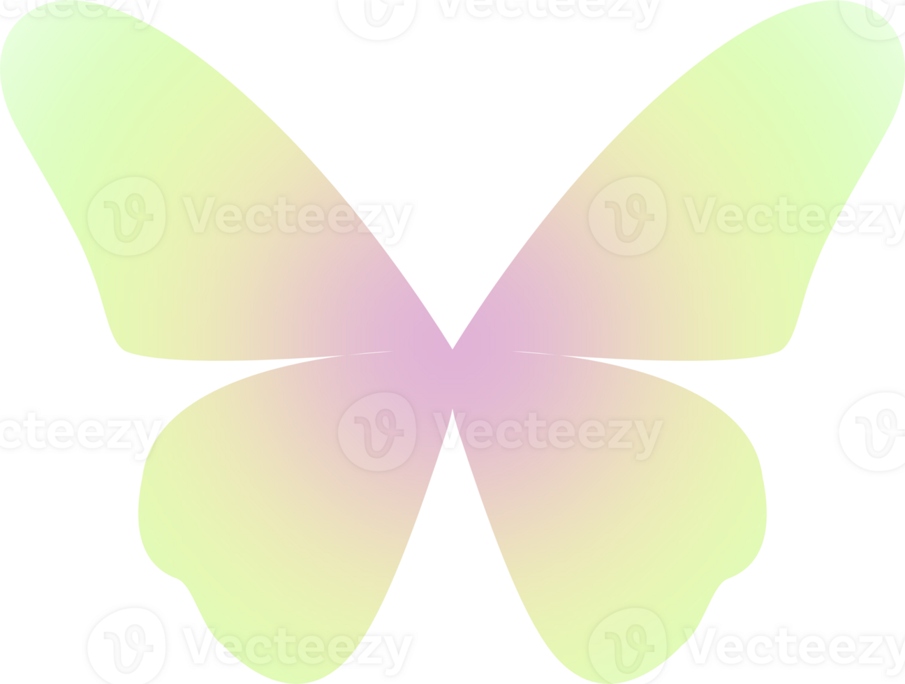 y2k gradient butterfly png