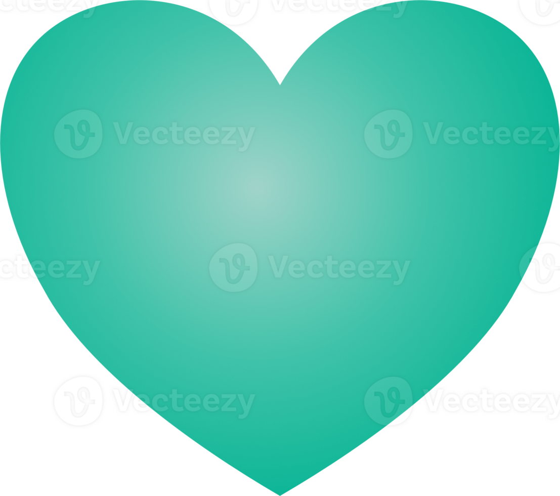 Y2k gradient heart png