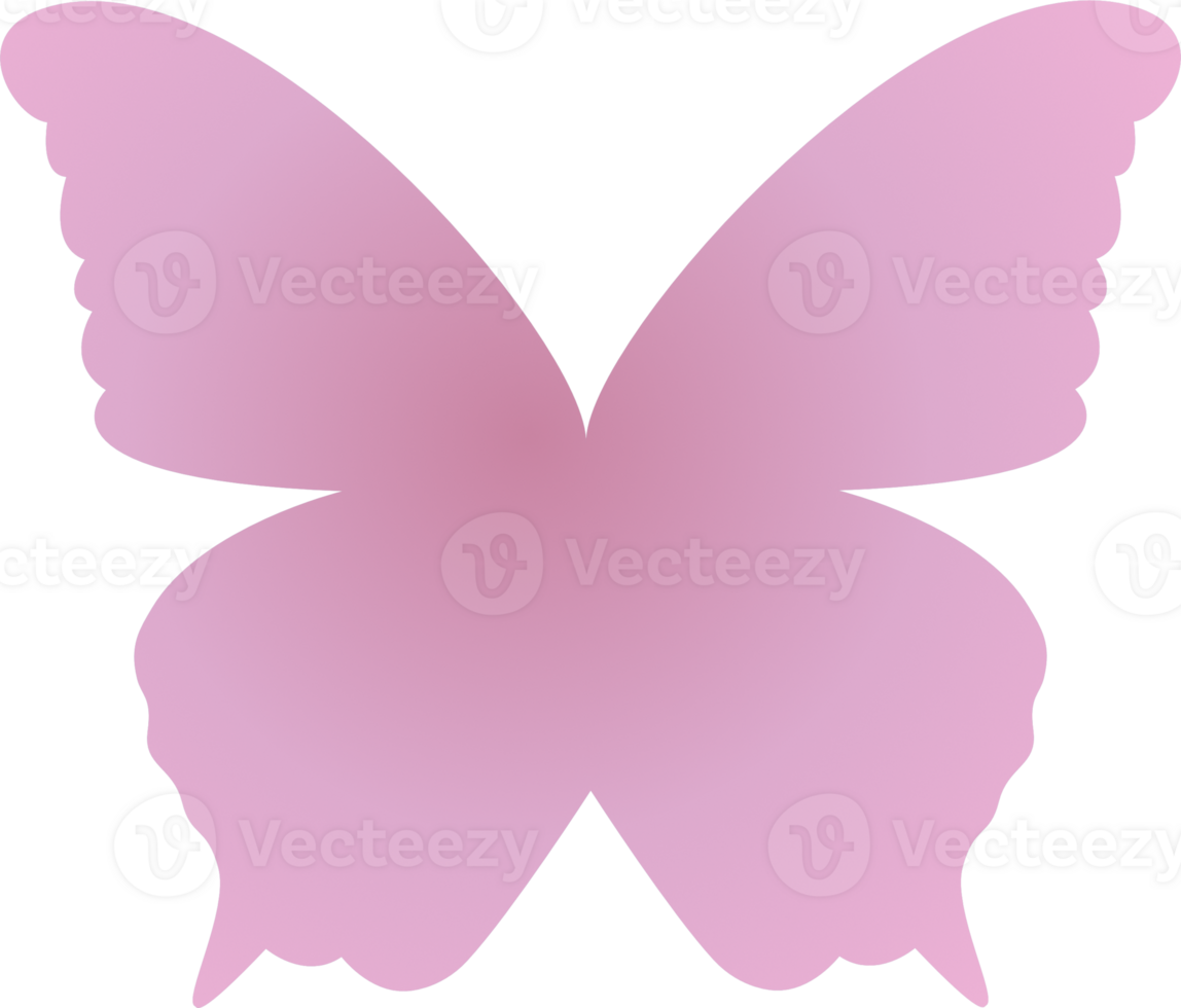 y2k gradient butterfly png