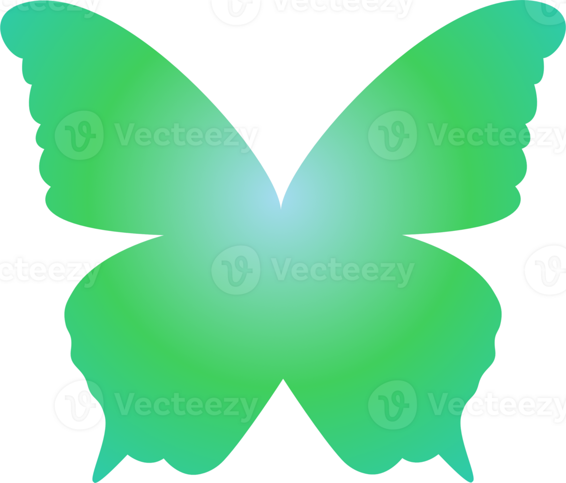 y2k gradient butterfly png