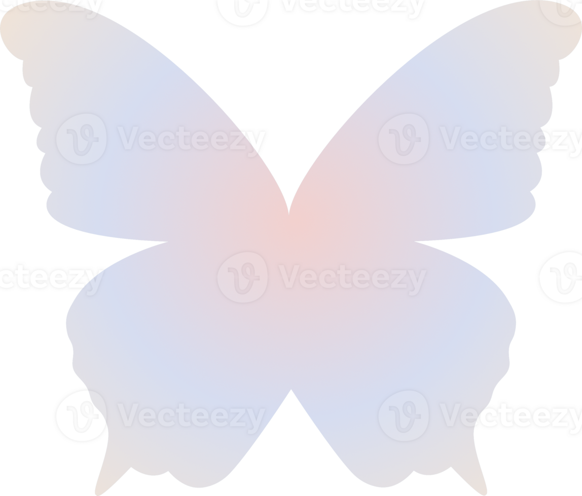 y2k gradient butterfly png