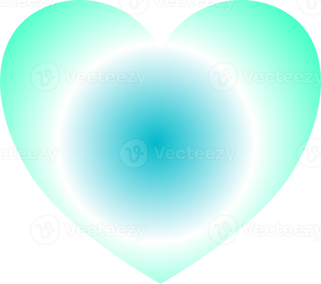 Y2k gradient heart png