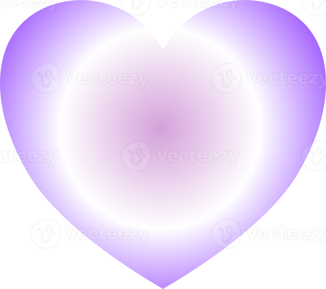 Y2k gradient heart png