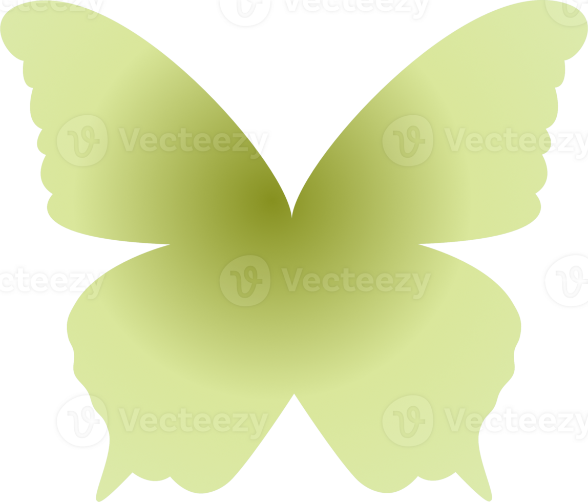 y2k gradient butterfly png