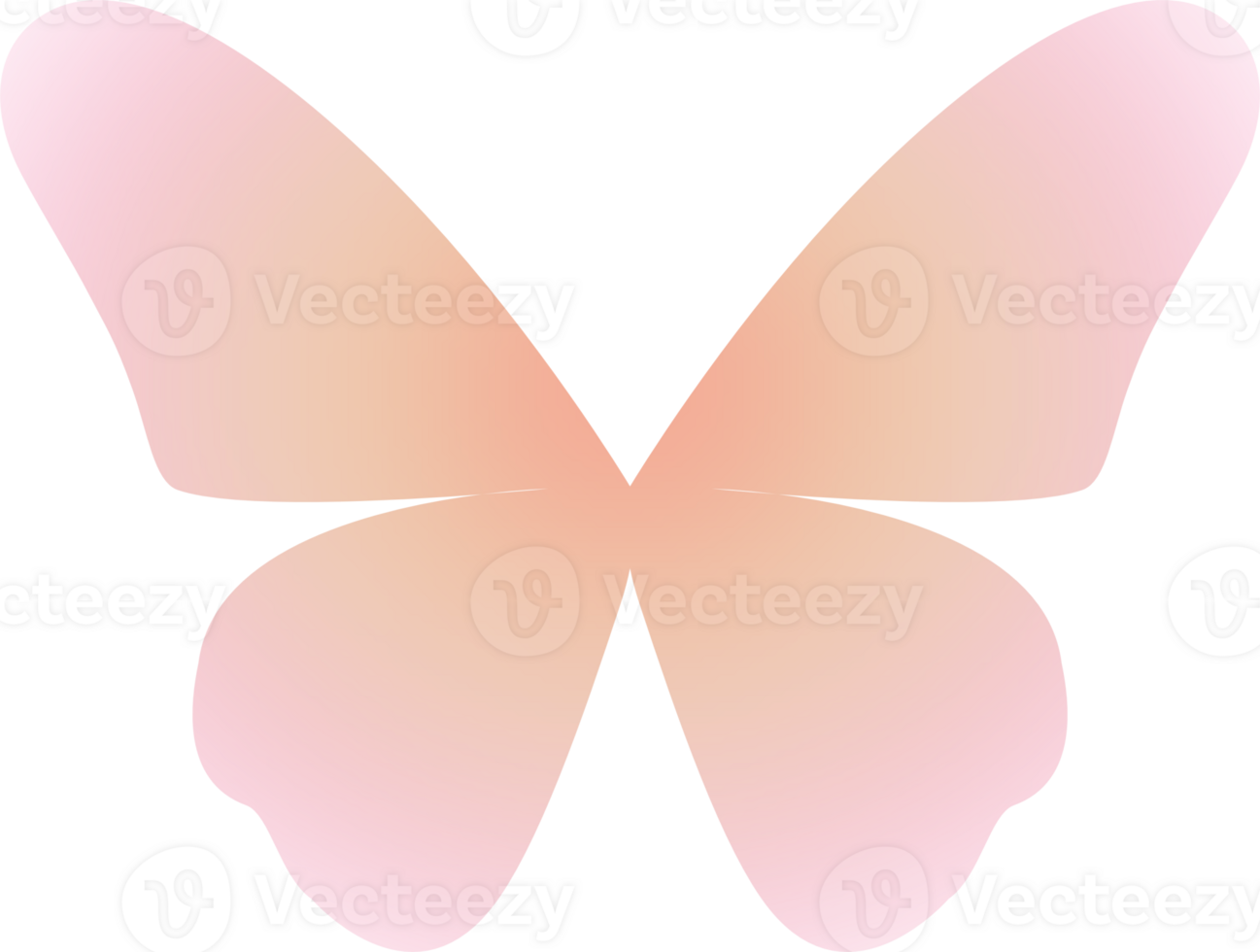 y2k gradient butterfly png
