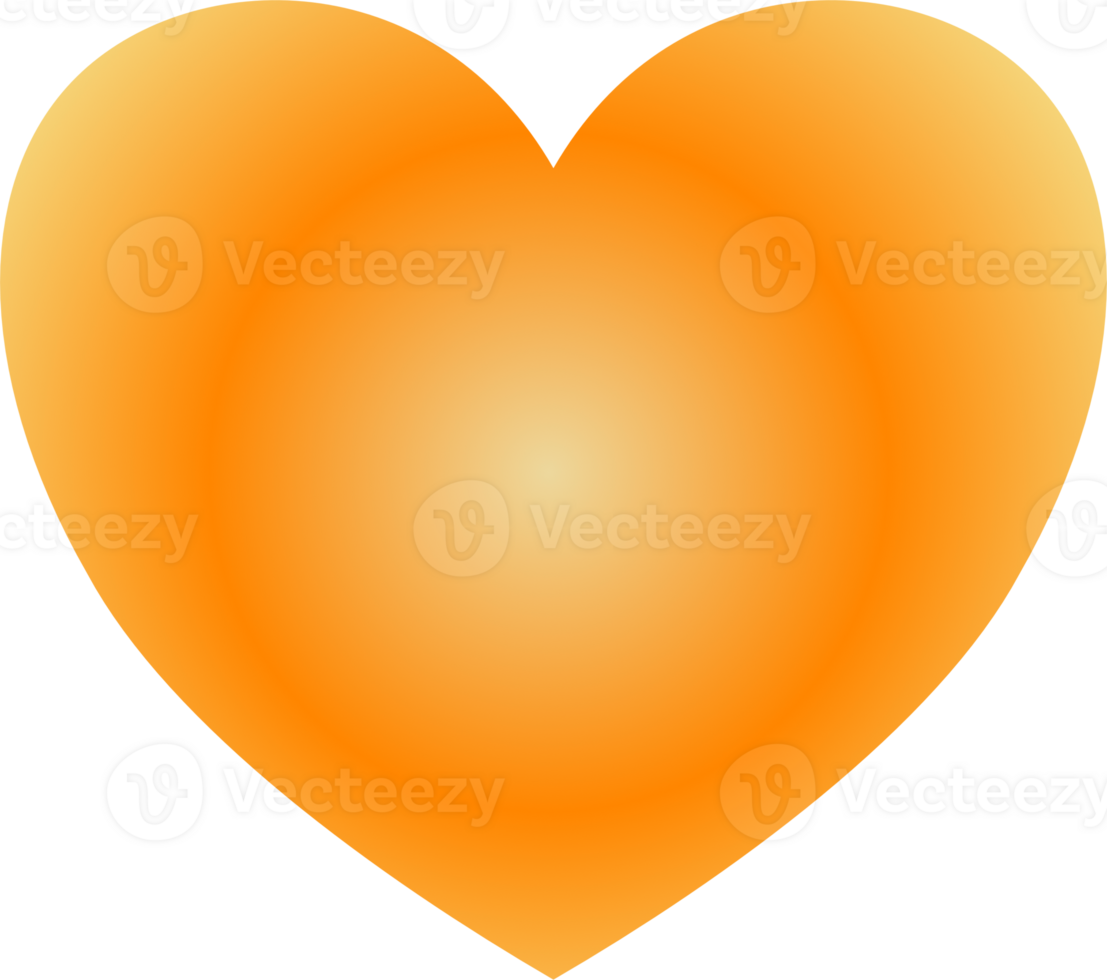 Y2k gradient heart png