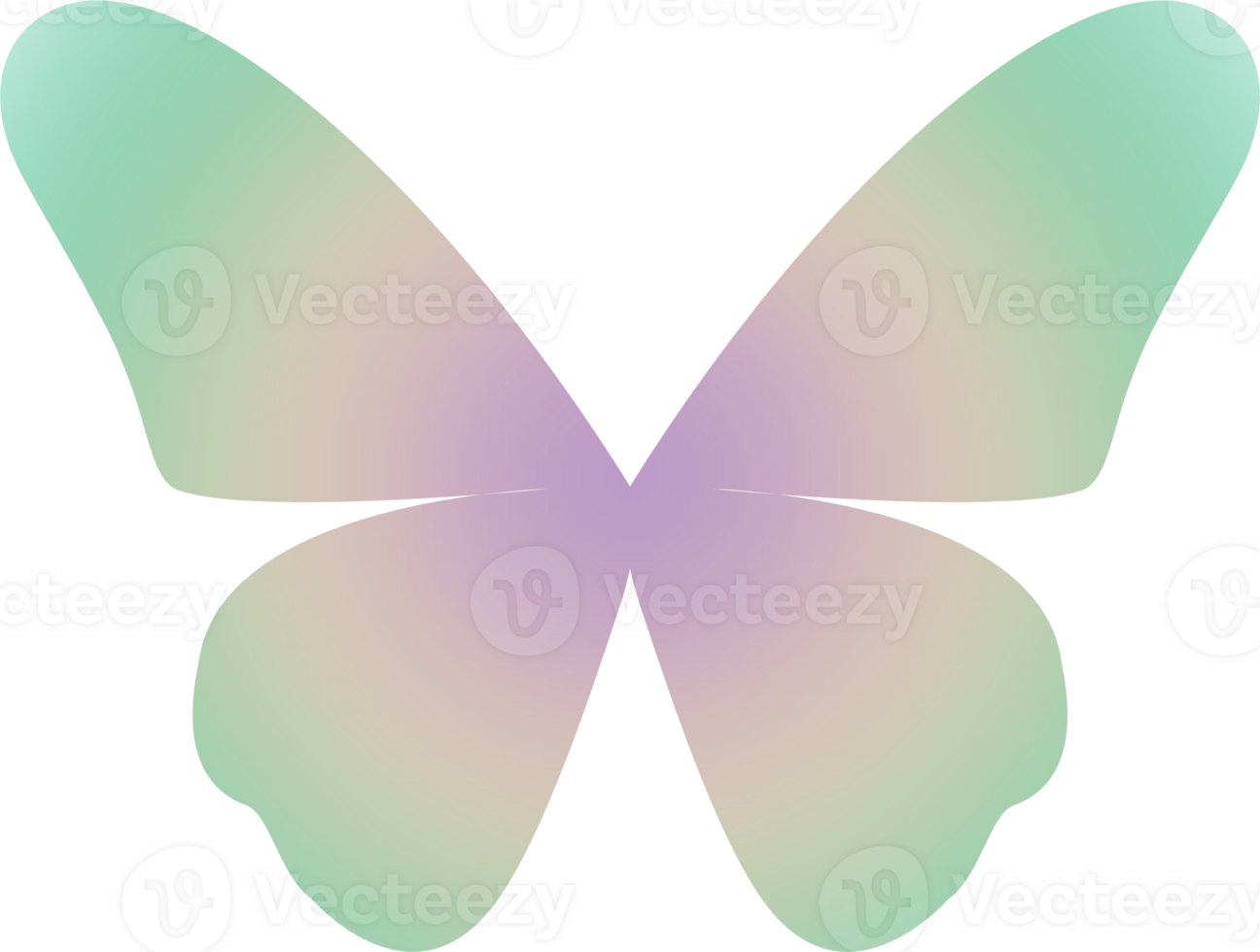 y2k gradient butterfly png