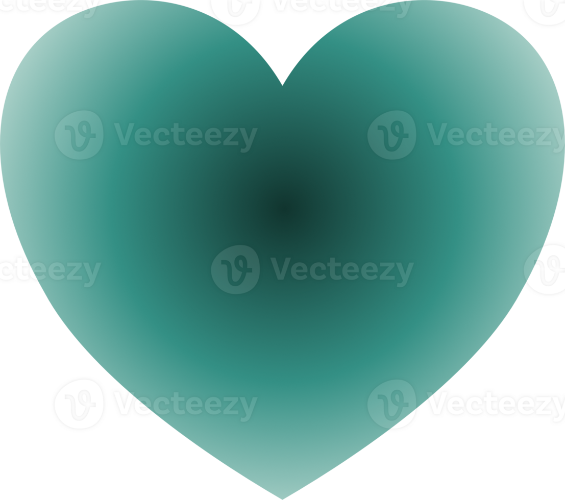 Y2k gradient heart png