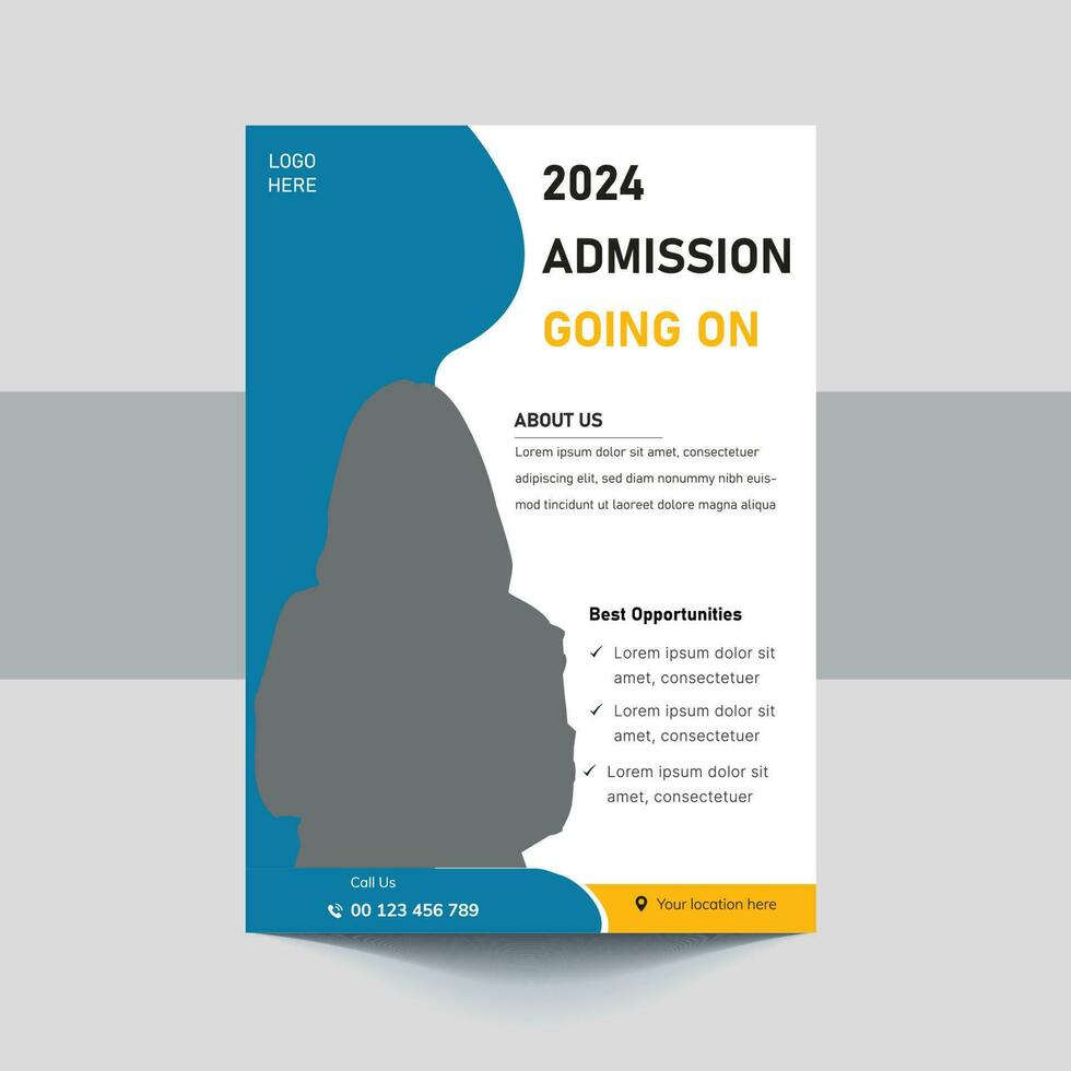 School admission flyer design set. back to school flyer design set. Back to school admission flyer. school admission template for flyer design vector