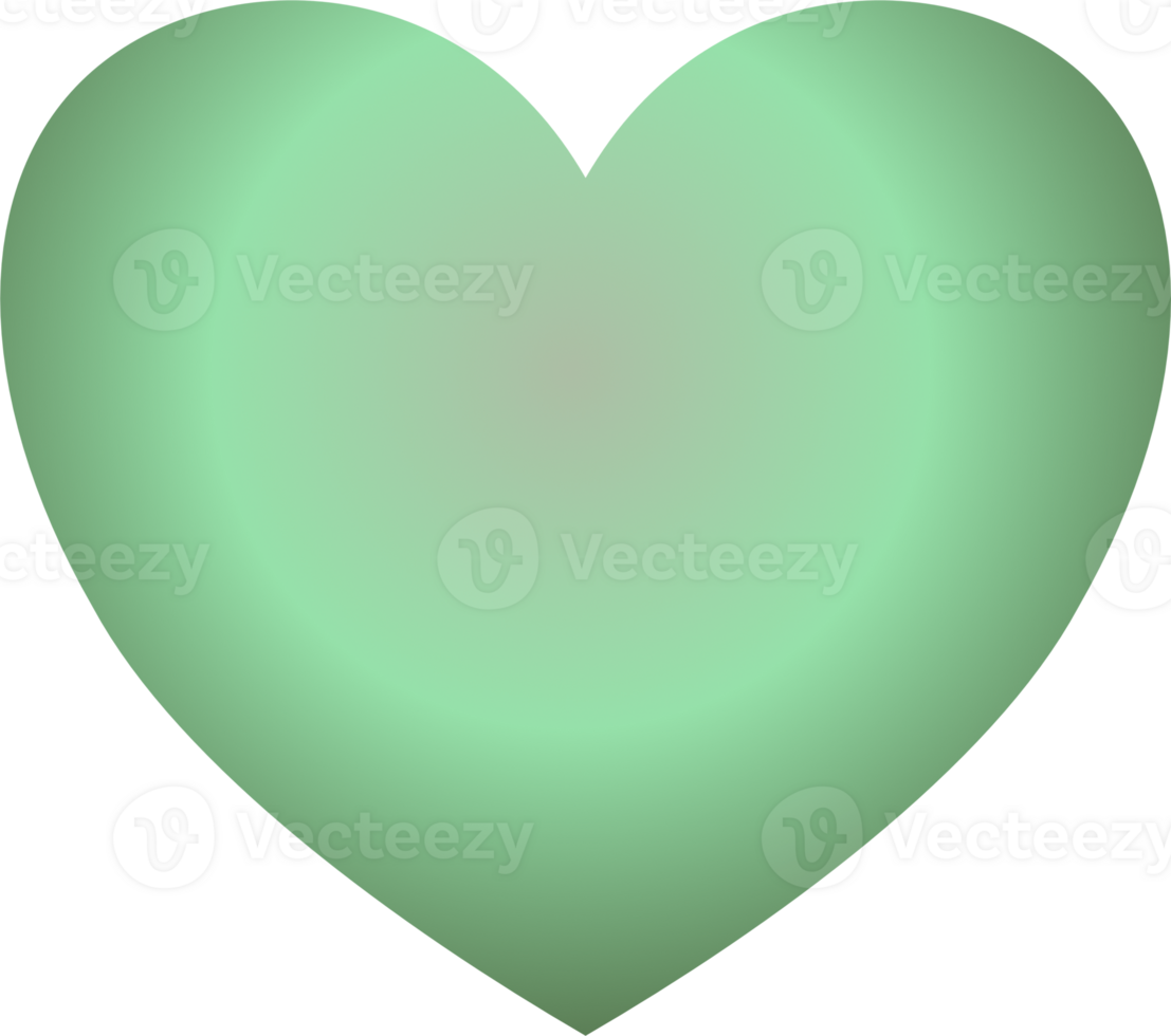 Y2k gradient heart png