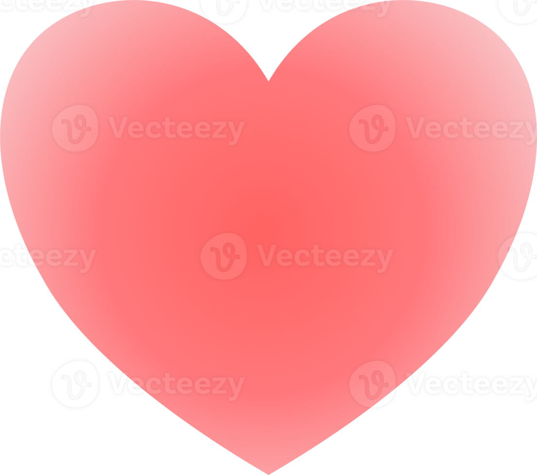 Y2k gradient heart png
