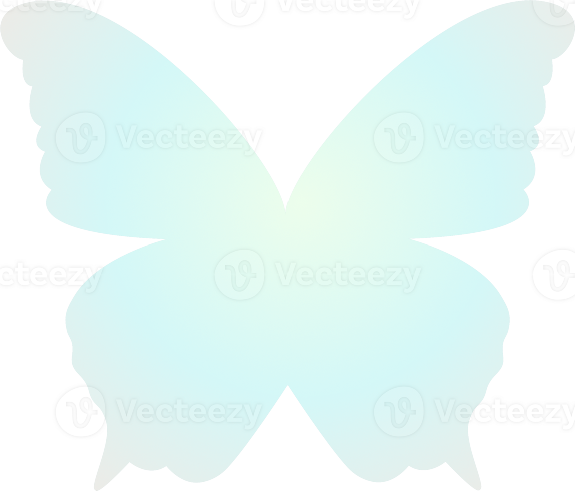 y2k gradient butterfly png