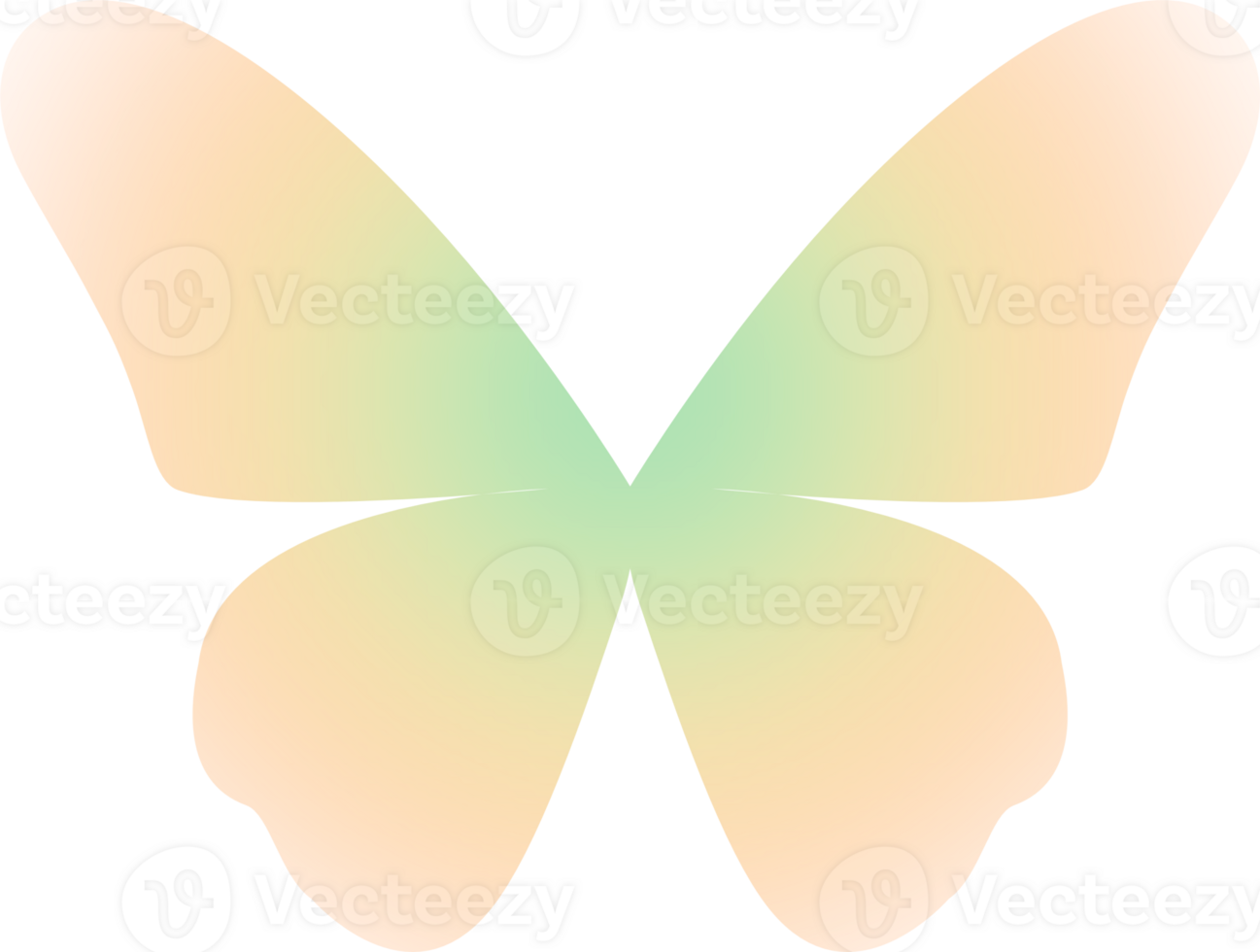 y2k gradient butterfly png