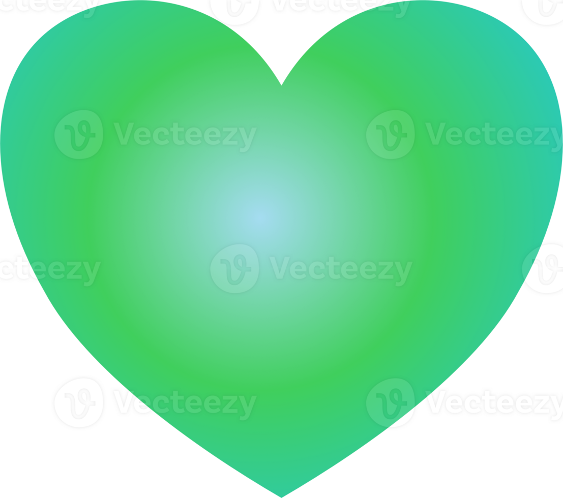 Y2k gradient heart png