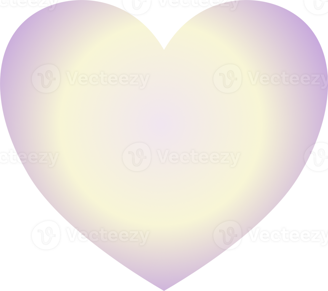 Y2k gradient heart png