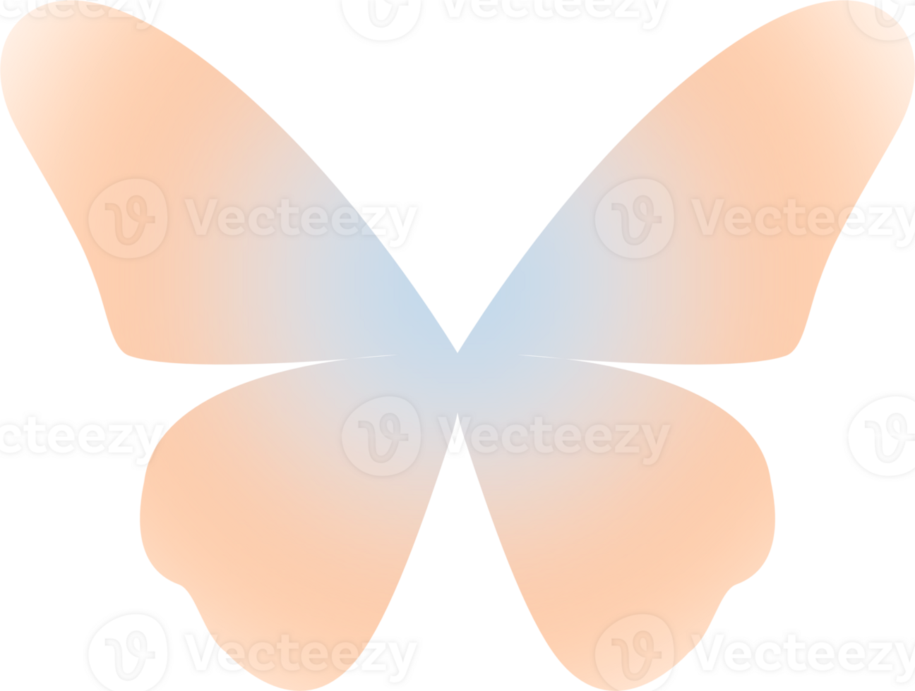 y2k gradient butterfly png