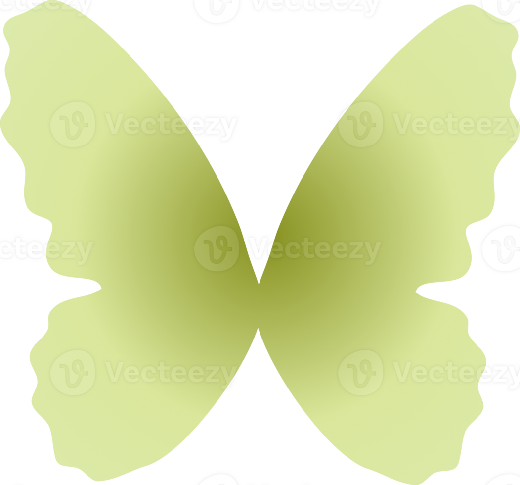 y2k gradient butterfly png