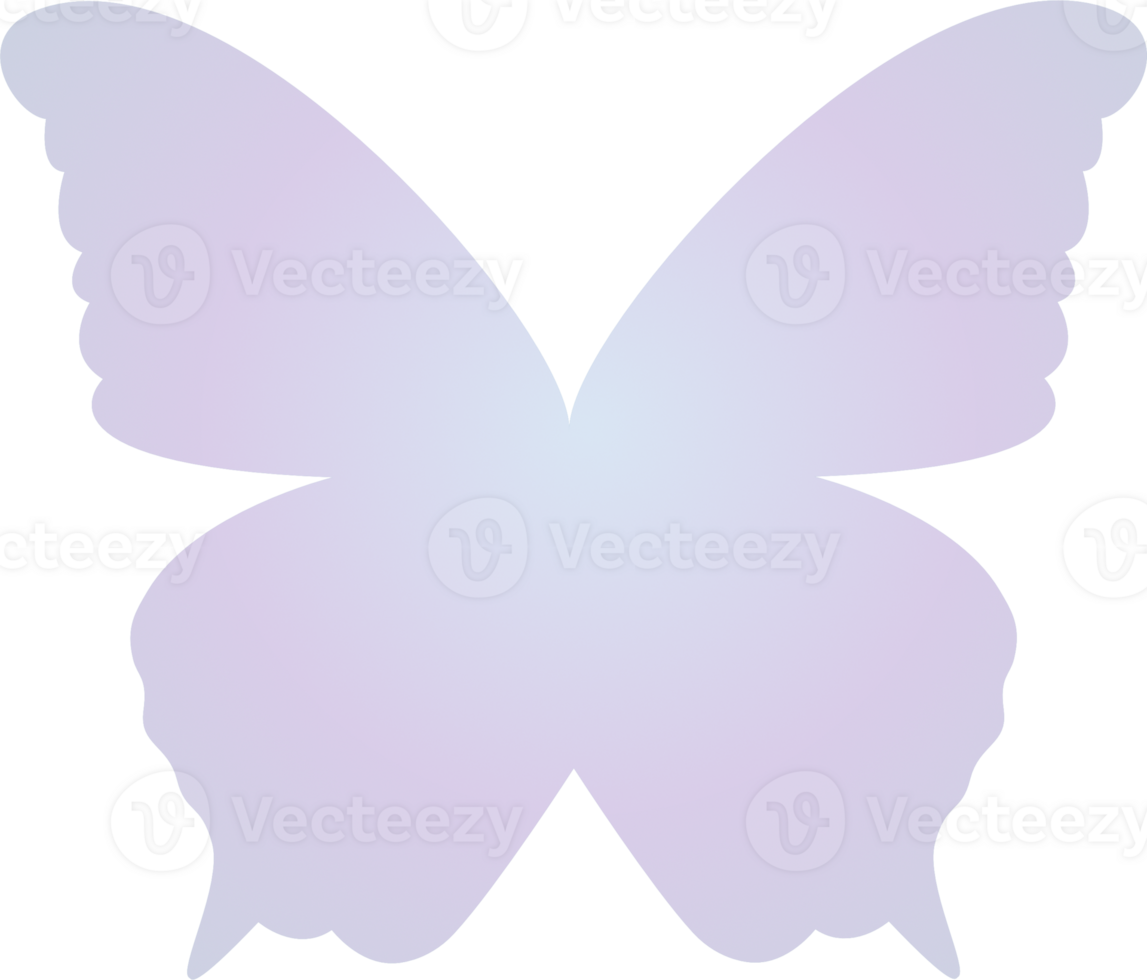 y2k gradient butterfly png