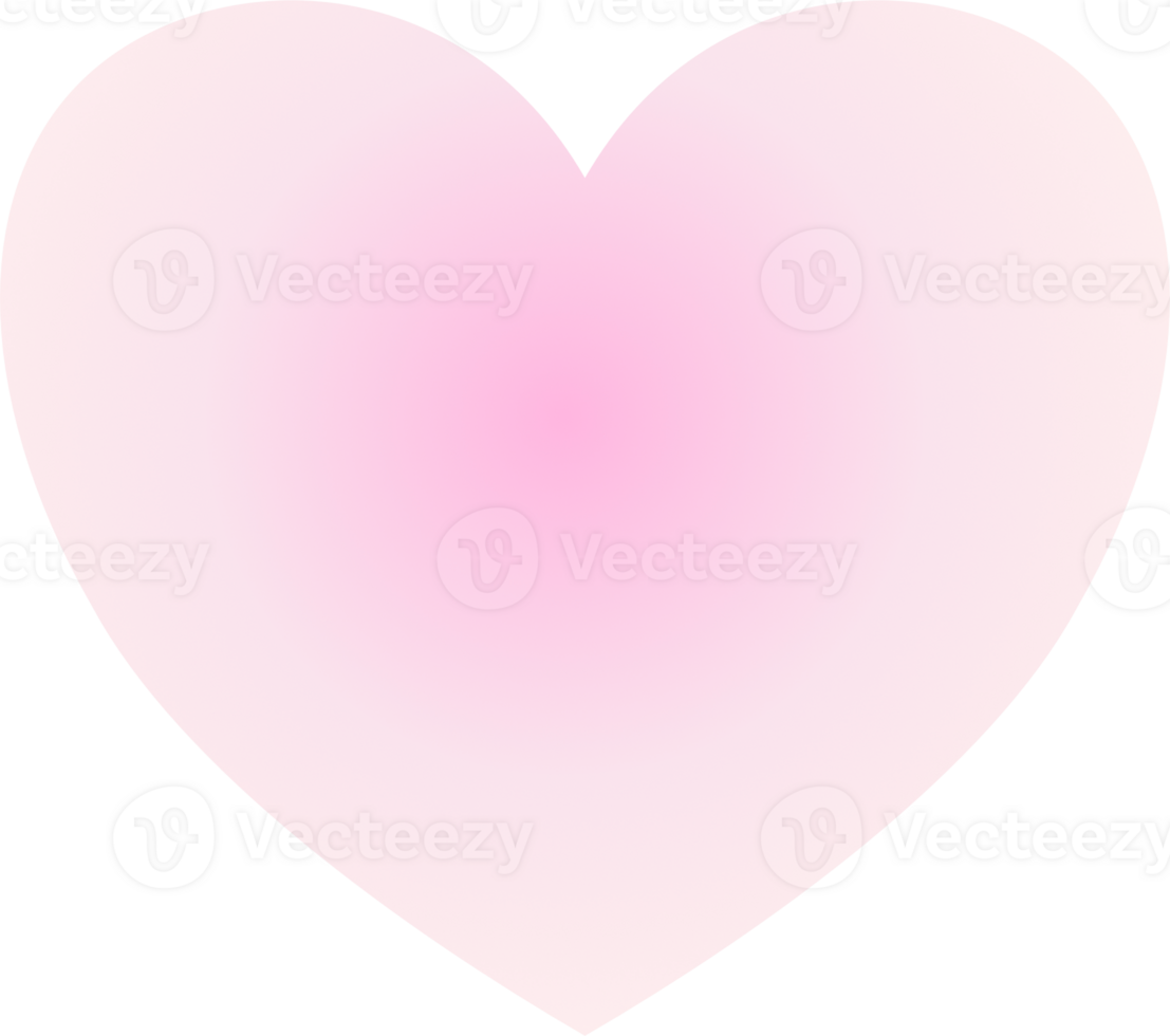 Y2k gradient heart png