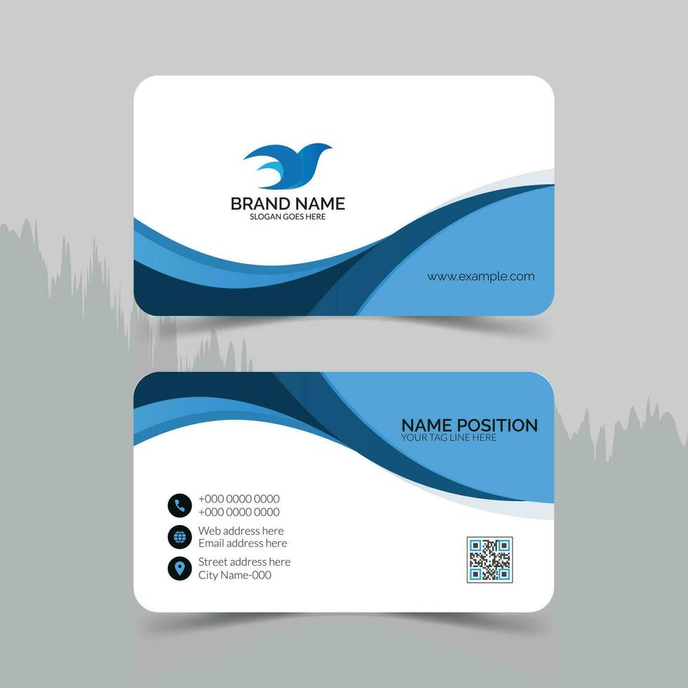 creativo moderno corporativo negocio tarjeta diseño. vector