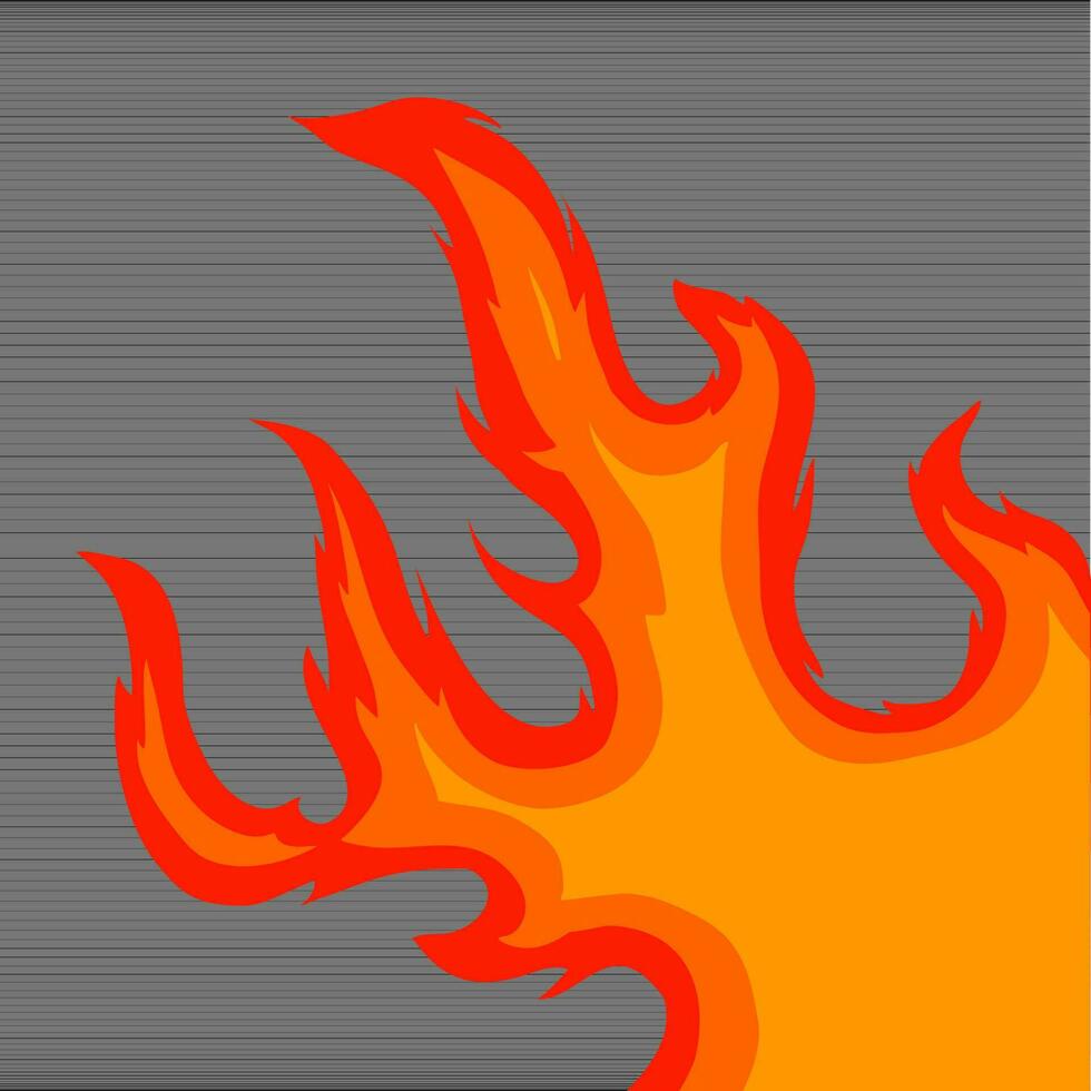 fire and flames, fire illustration for spicy food packaging design, flame background, illustration of a burning fire vector