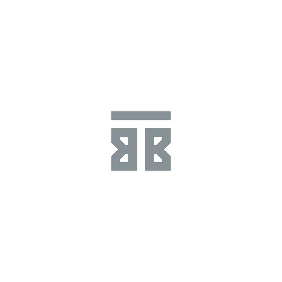 letras tbb bbt cuadrado logo mínimo sencillo moderno vector