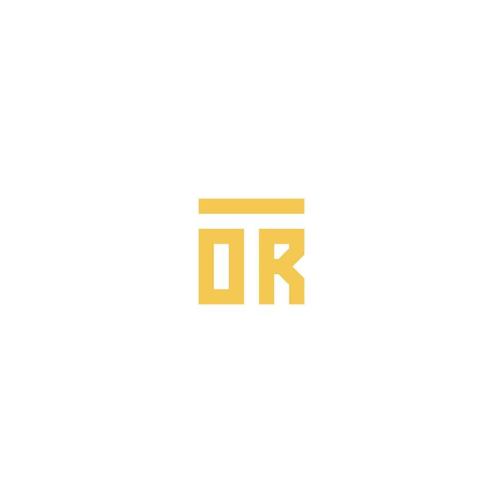 Letters TOR ORT Square Logo Minimal Simple vector