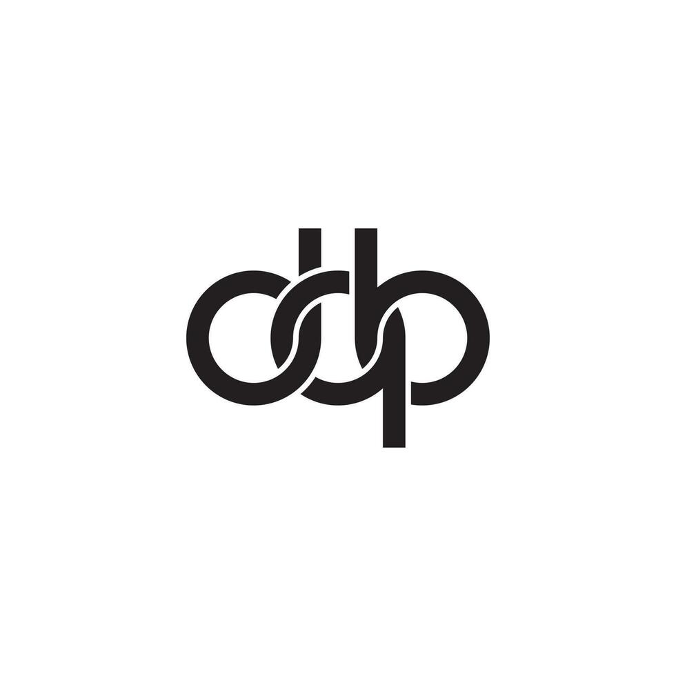 letras dqb monograma logo diseño vector