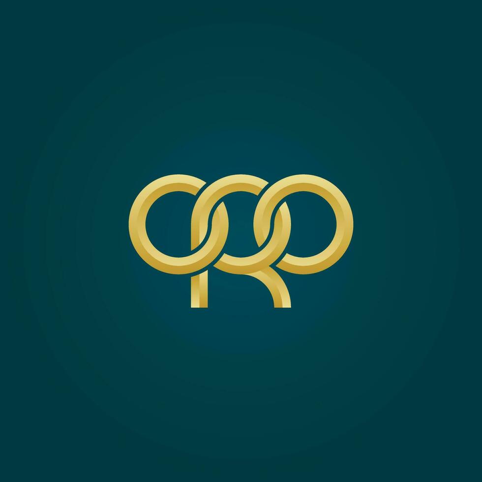 letras oro monograma logo diseño vector