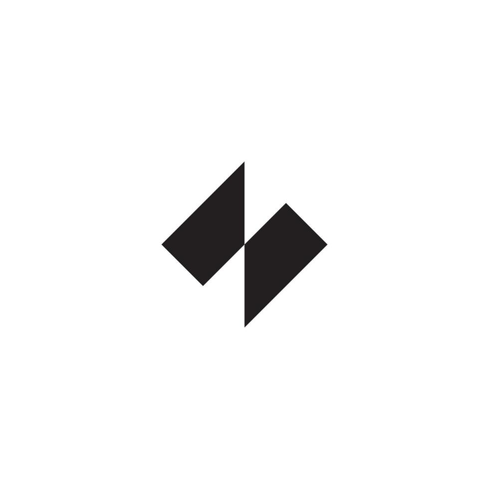 Letter ZN NZ Logo Monogram Minimal Simple Modern vector