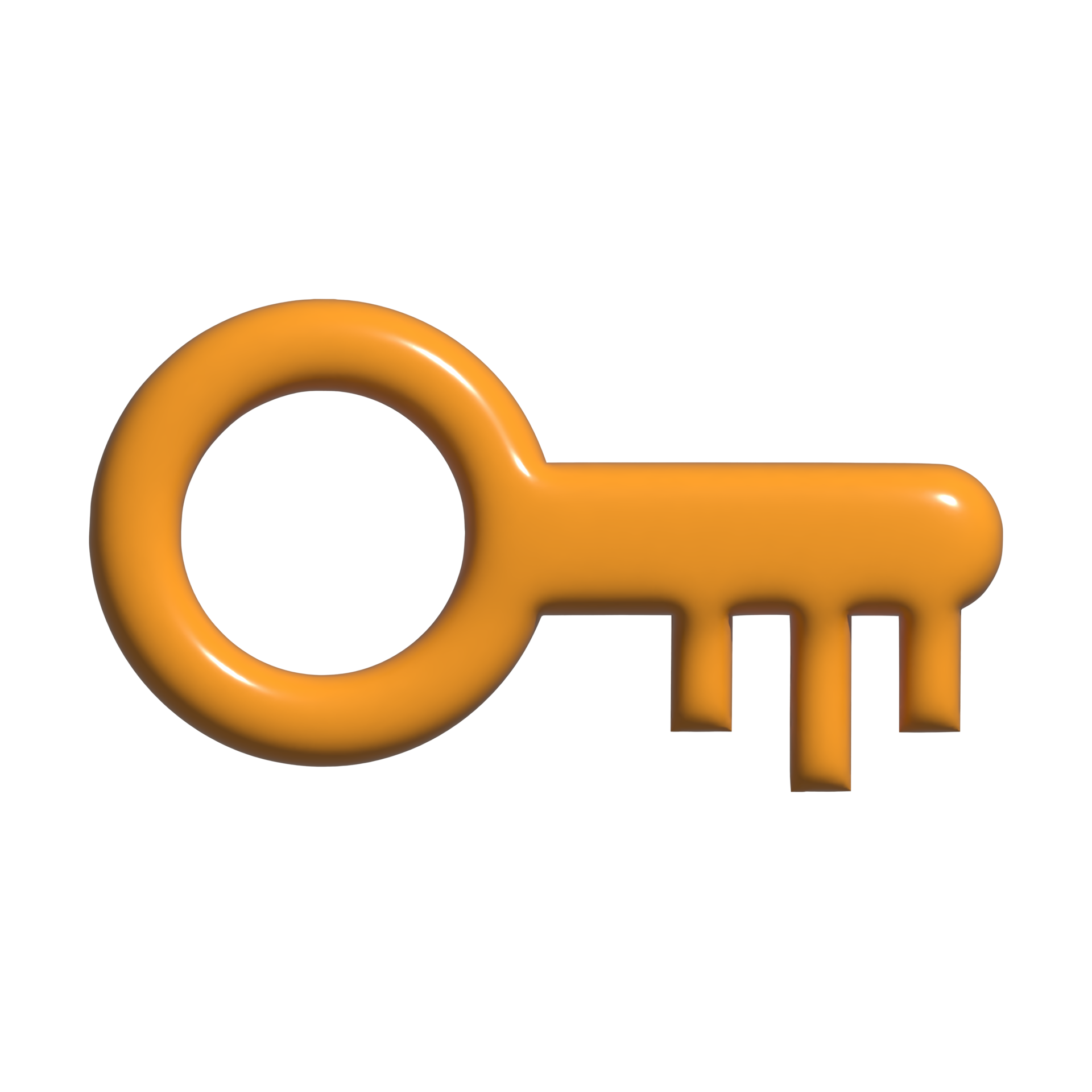 3d icon of key 24514442 PNG