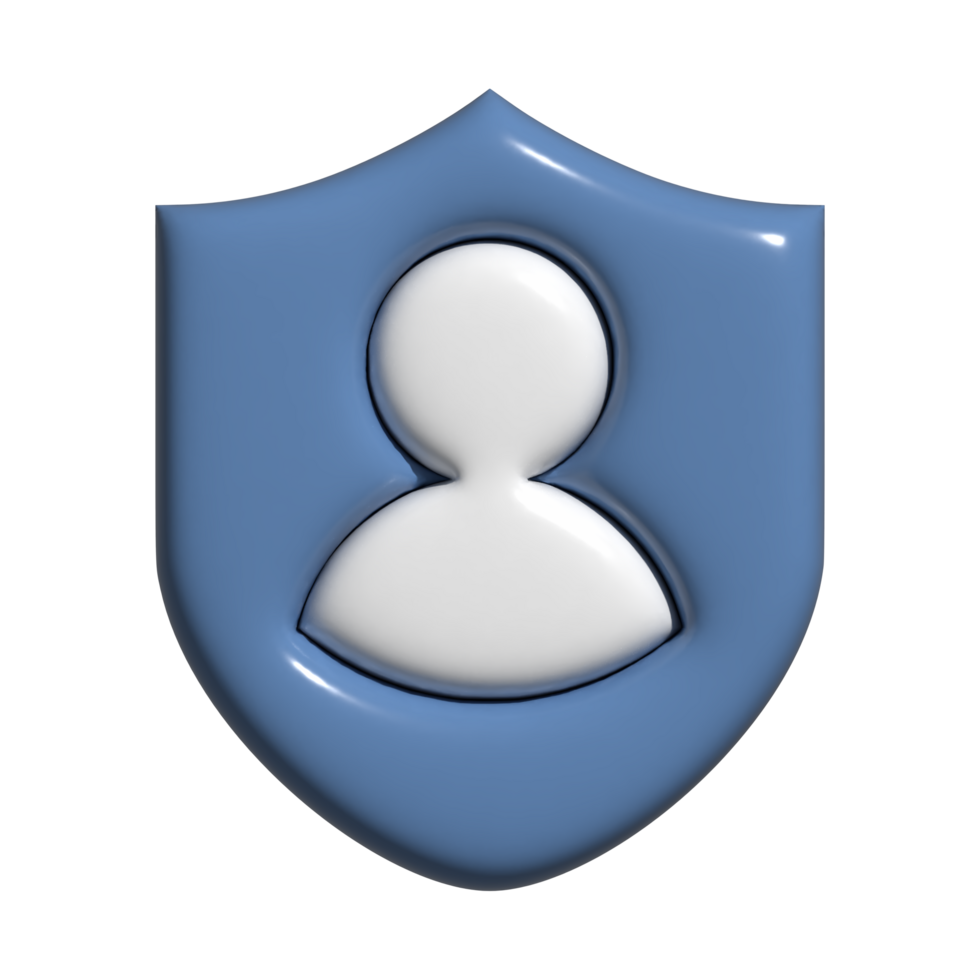 3d Symbol von Profil Privatsphäre png