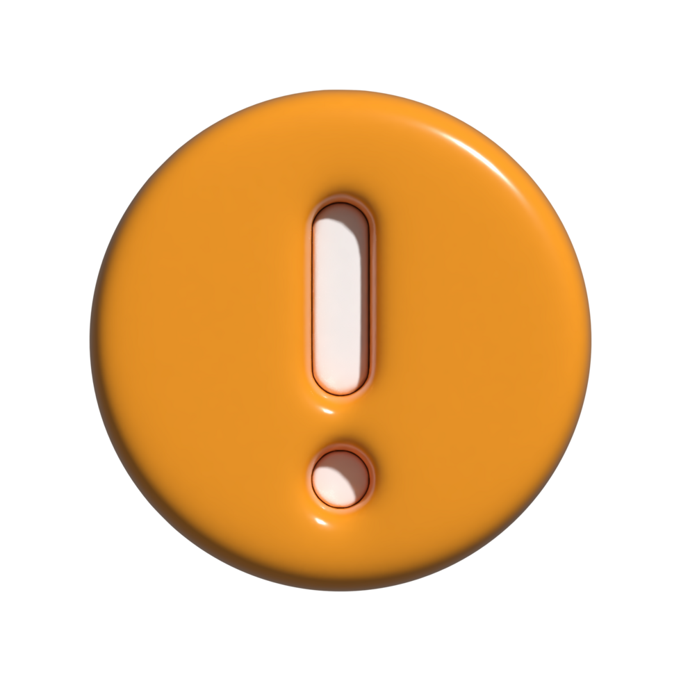 warning icon 3d png