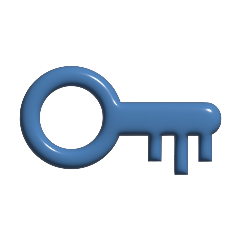 3d icon of key png