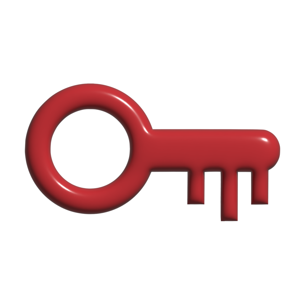 3d icon of key png