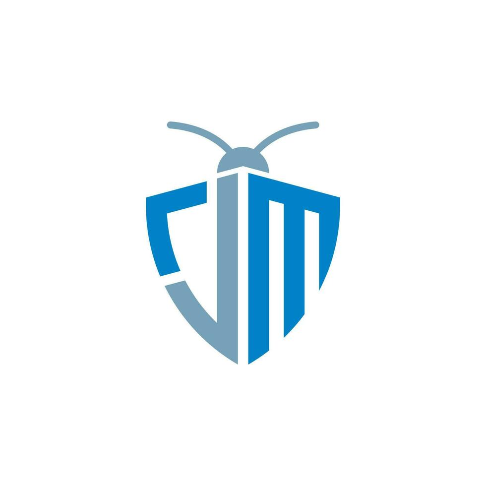 Letters JM Pest Control Logo vector