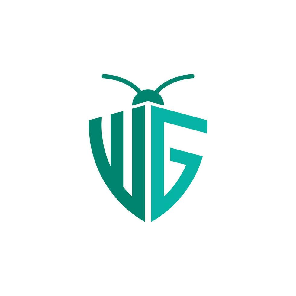 Letters WG Pest Control Logo vector