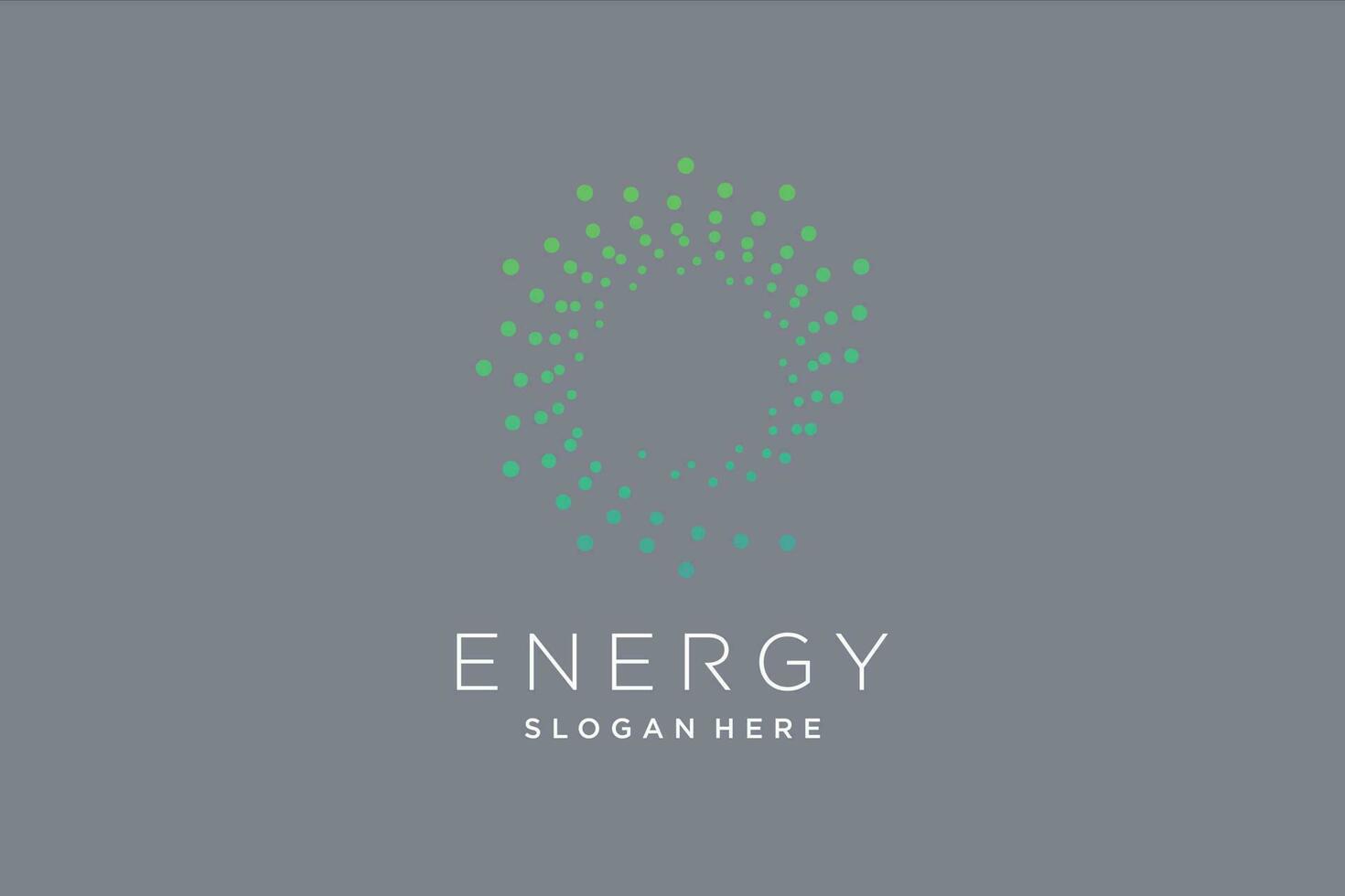 Energy logo design with creative abstract idea vector