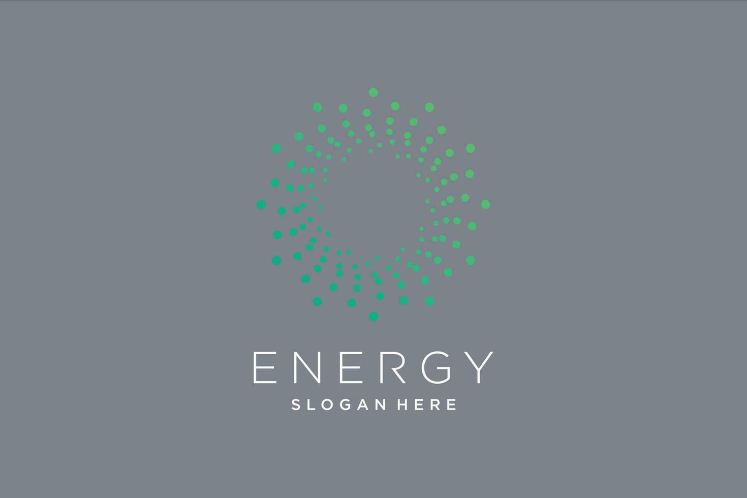 Energy logo design with creative abstract idea vector