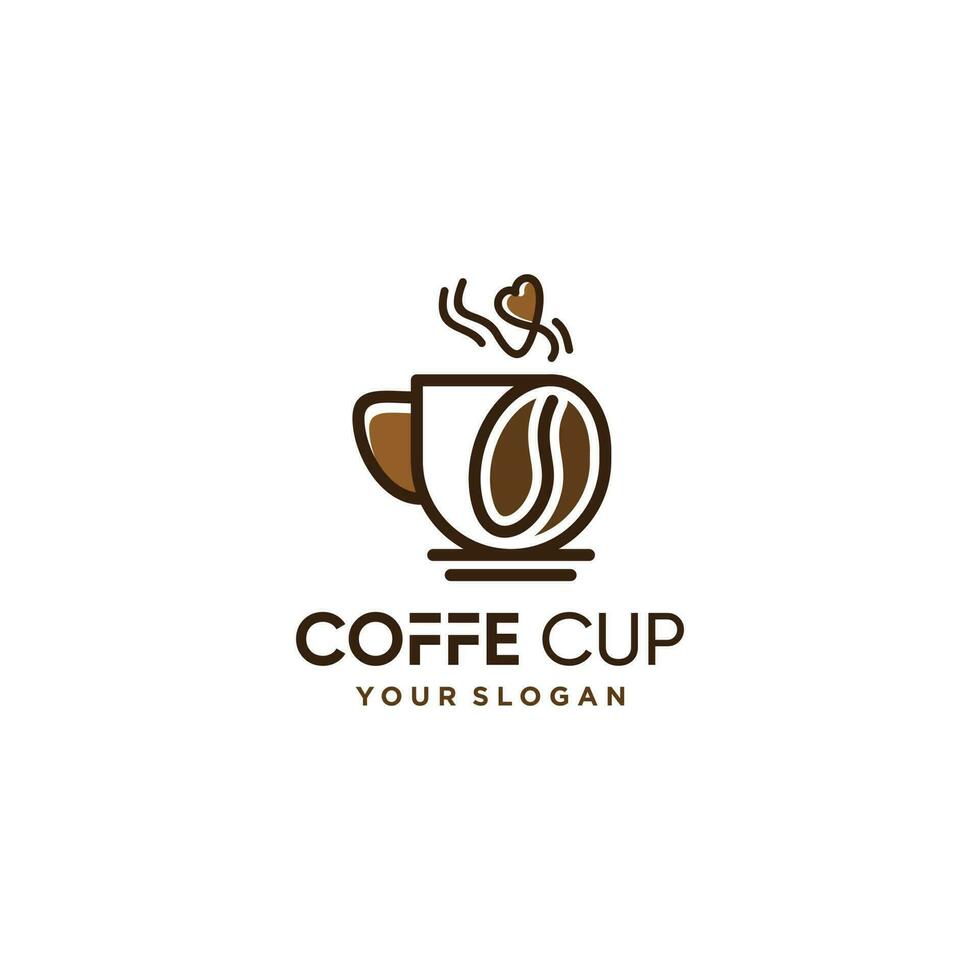 Coffee logo design vector with modern creative unique style