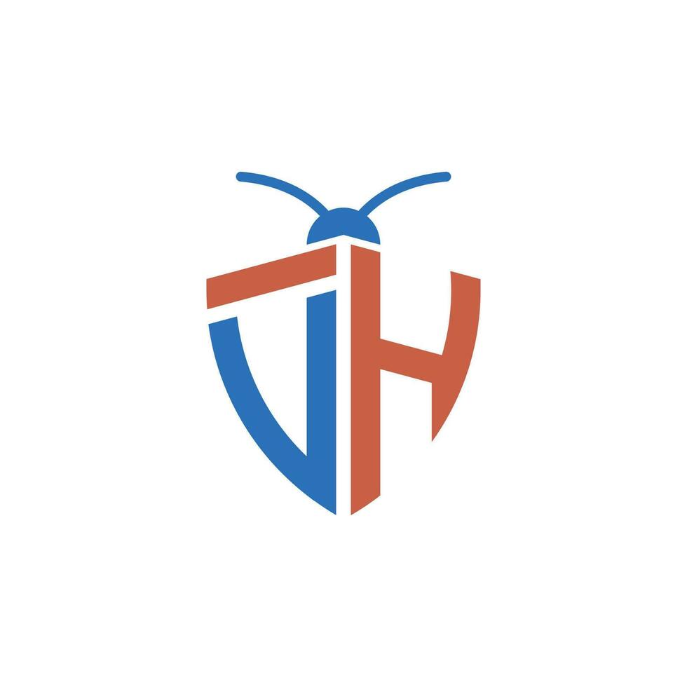 Letters VH Pest Control Logo vector