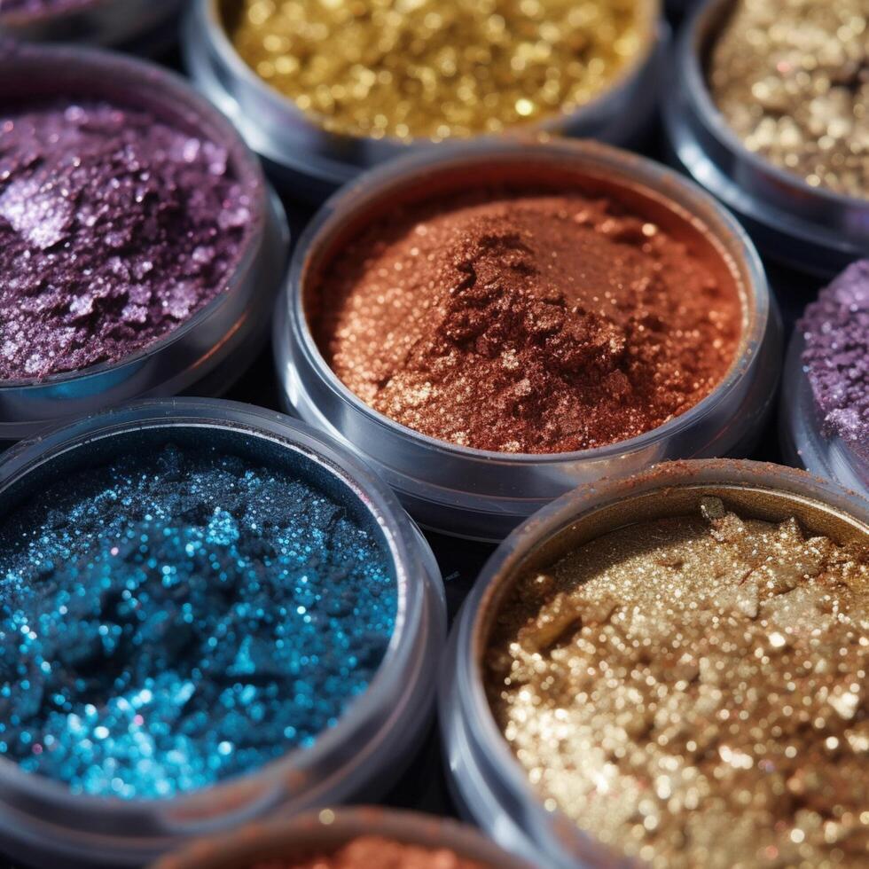 photo of Glittery Eye Shadows With Matte Finish