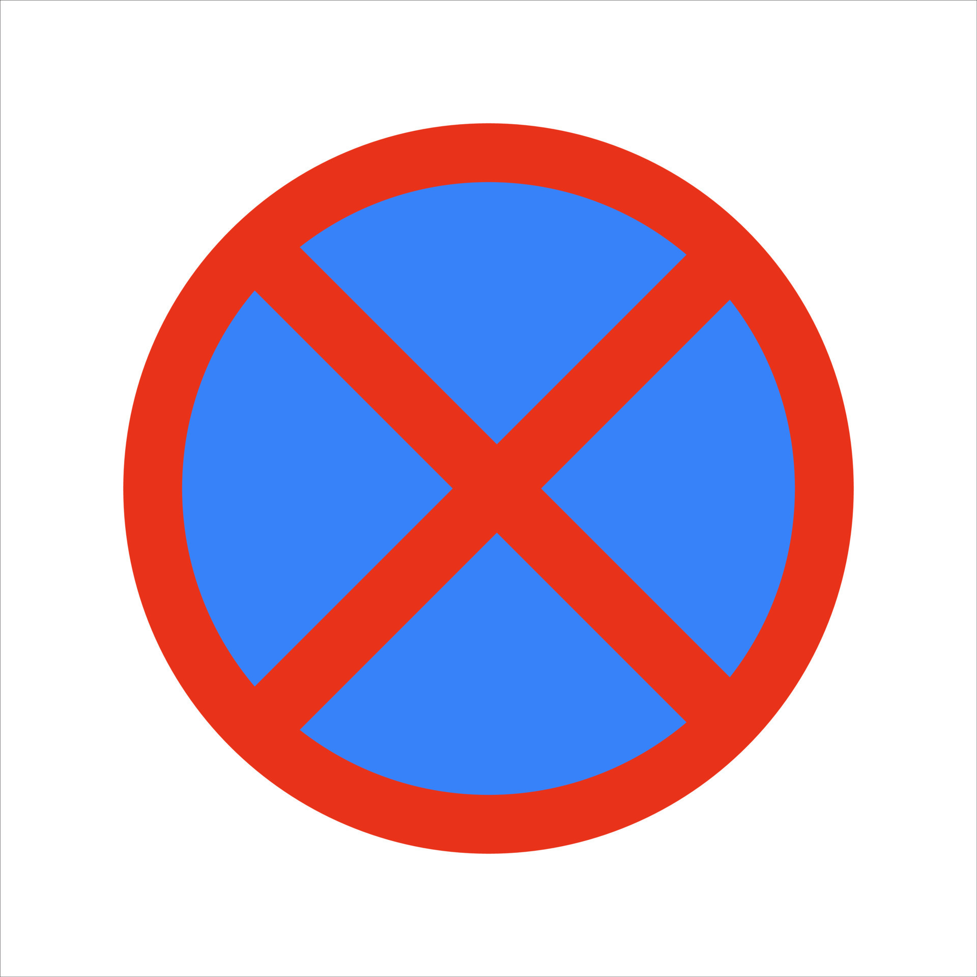 Vehicles in advised zone cannot stop, stand, or park, Parking